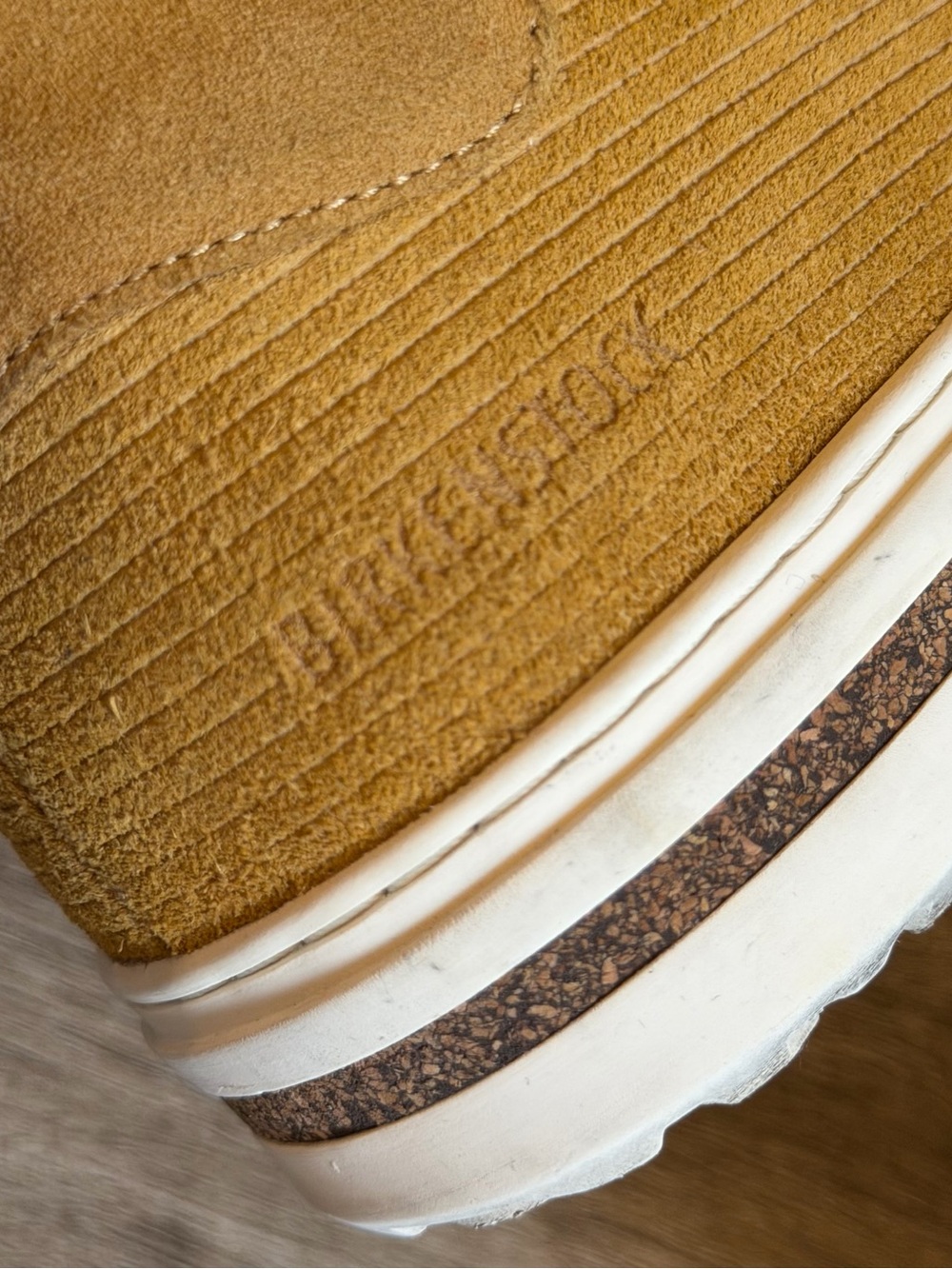 Birkenstock Bend Low Suede Leather Sneakers Embossed Corduroy ribbed suede - Picture 7 of 13